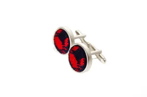 Crab Needlepoint Cufflinks