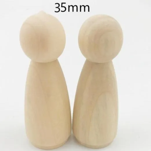 Create-a-Tale Wooden Peg Dolls - Family & Friends (8 PCS)