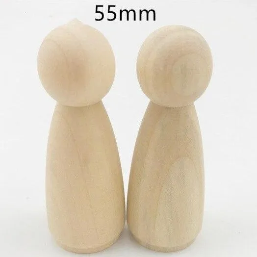Create-a-Tale Wooden Peg Dolls - Family & Friends (8 PCS)