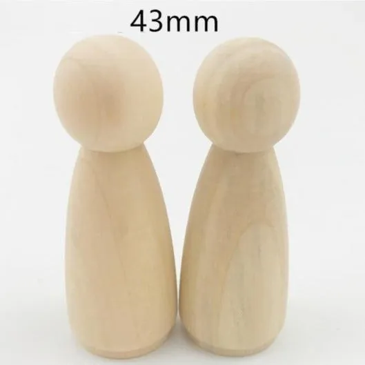 Create-a-Tale Wooden Peg Dolls - Family & Friends (8 PCS)