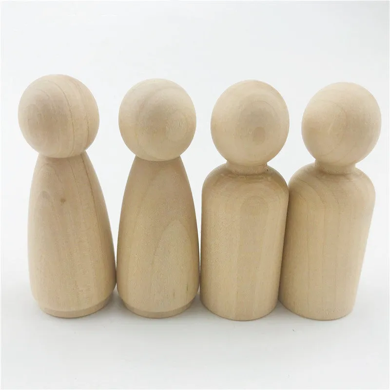 Create-a-Tale Wooden Peg Dolls - Family & Friends (8 PCS)