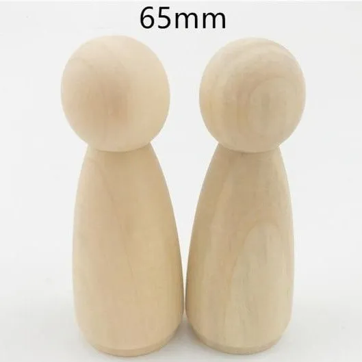 Create-a-Tale Wooden Peg Dolls - Family & Friends (8 PCS)