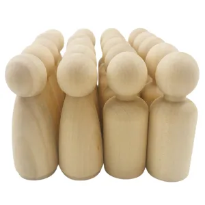 Create-a-Tale Wooden Peg Dolls - Family & Friends (8 PCS)