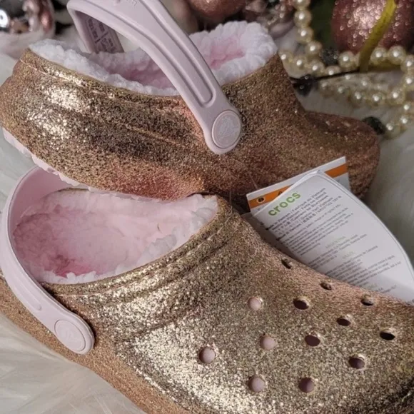 CROCS CLASSIC GLITTER CLOG - KIDS' sizeJ5