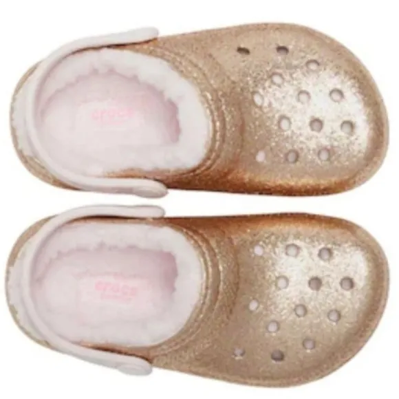 CROCS CLASSIC GLITTER CLOG - KIDS' sizeJ5