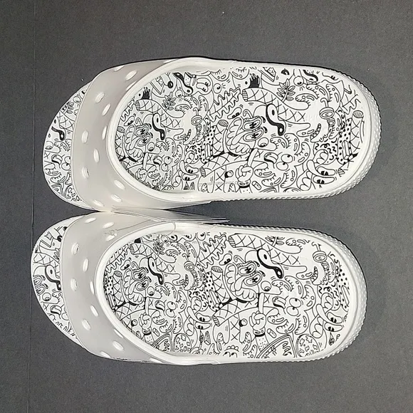 Crocs Steven Harrington Artistic Slides Slip-Ons Men's size 13 NWT