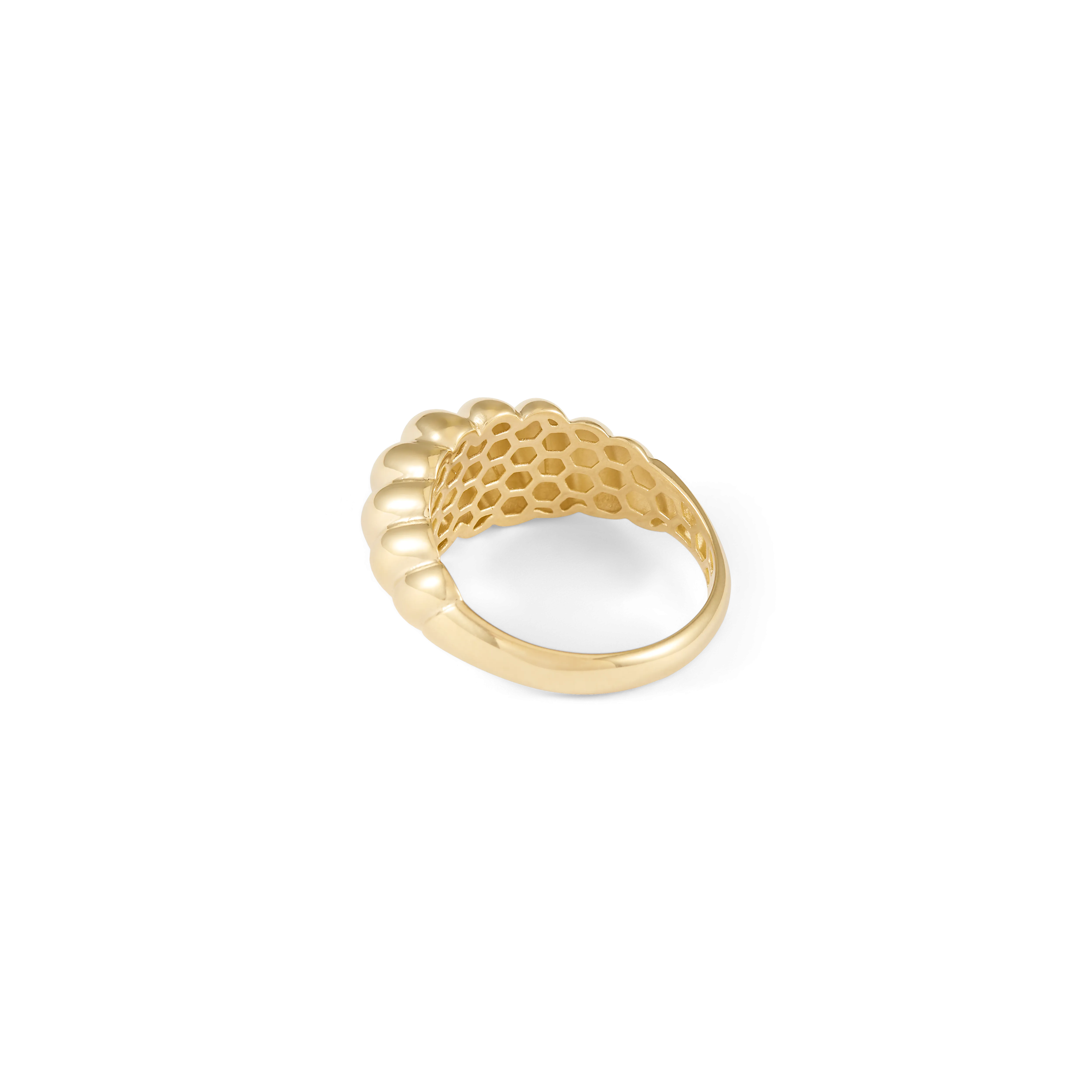 Croissant Ring - Solid Gold