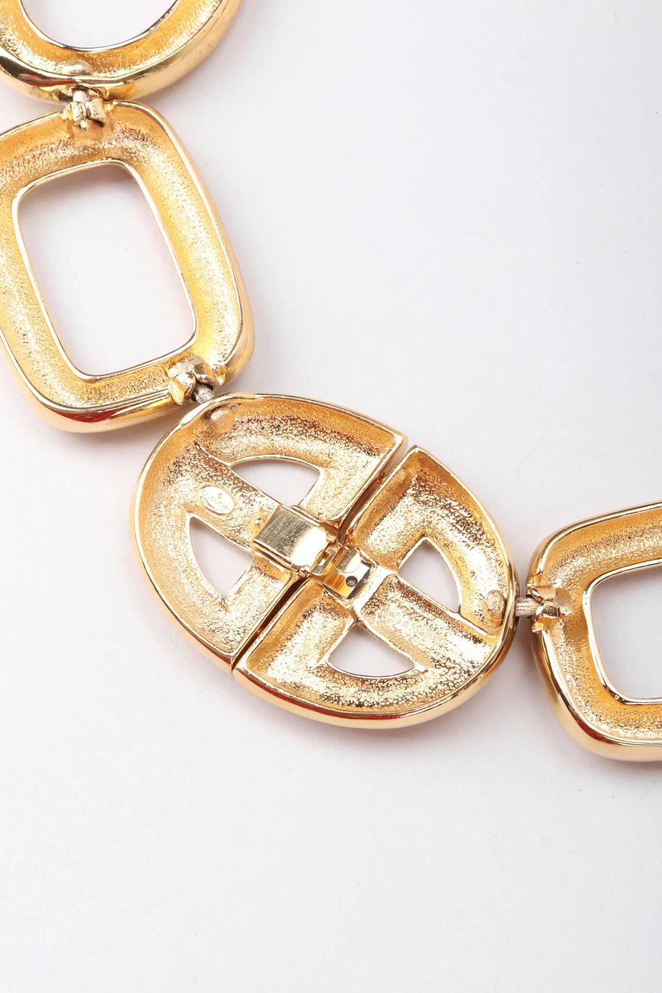 Crystal Oval Collar Necklace & Earring Set