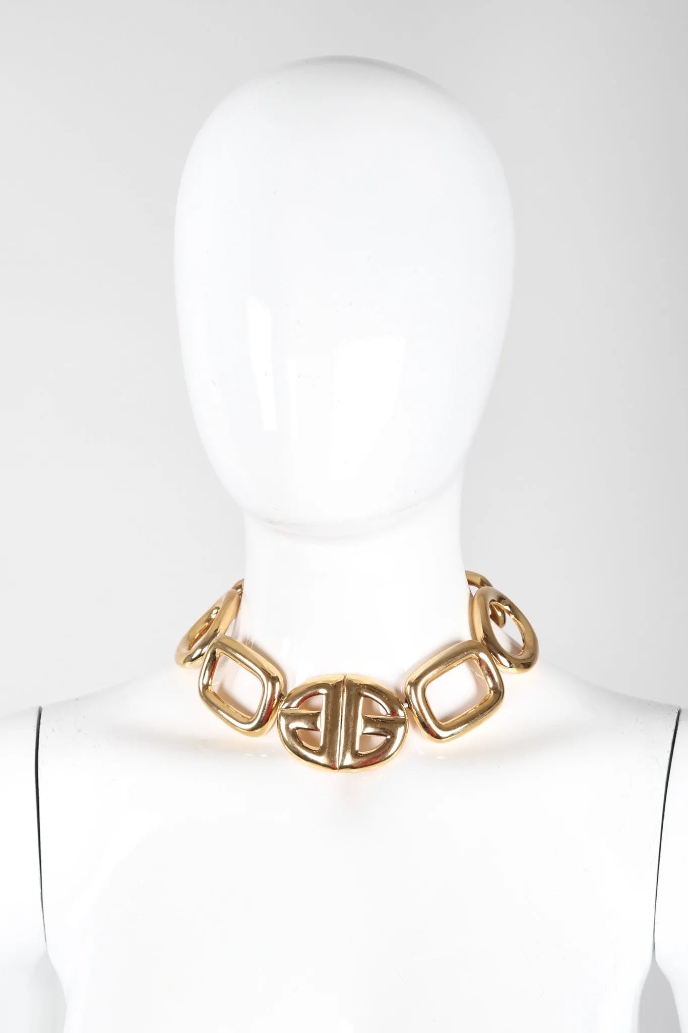 Crystal Oval Collar Necklace & Earring Set