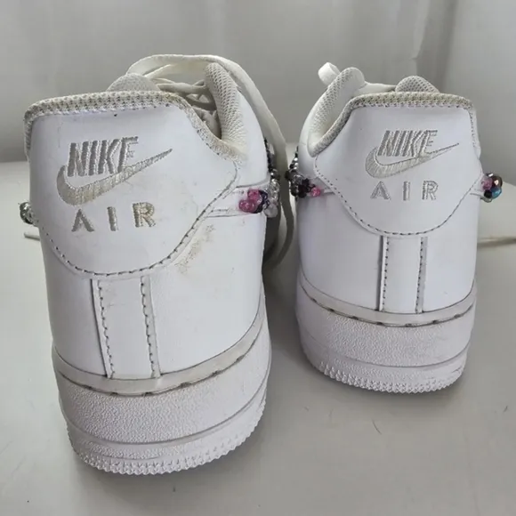 Custom Beaded Nike Air Force 1 Sneakers Men's Size 11