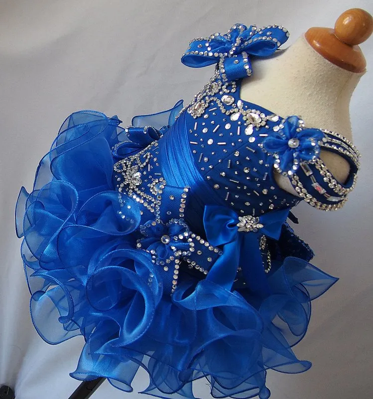 Custom Infant/toddler/baby/children/kids glitz Pageant Dress