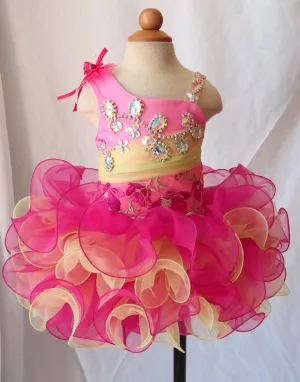 Custom Made Glitz Toddler Cupcake Pageant Dress