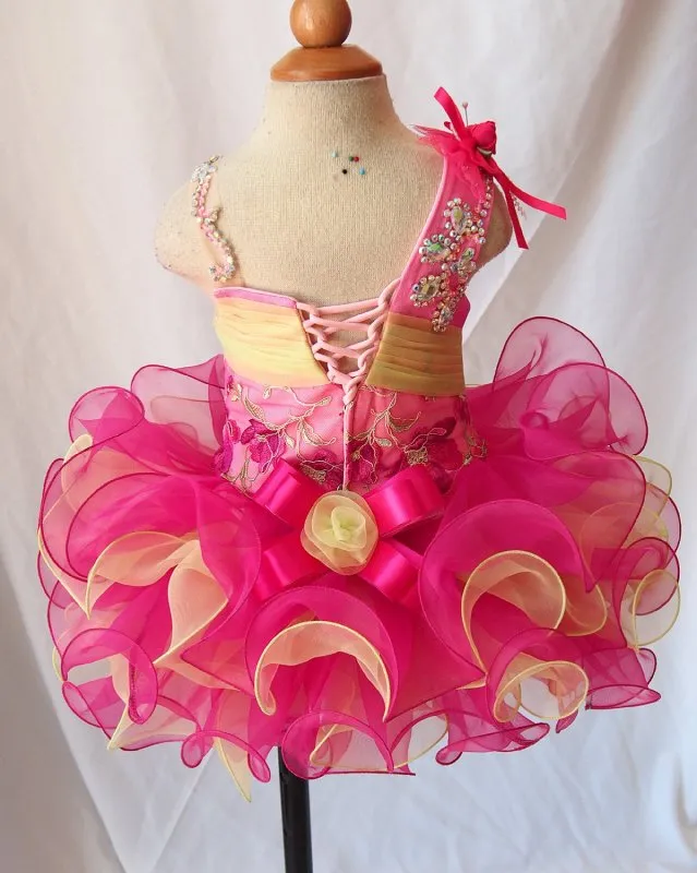 Custom Made Glitz Toddler Cupcake Pageant Dress