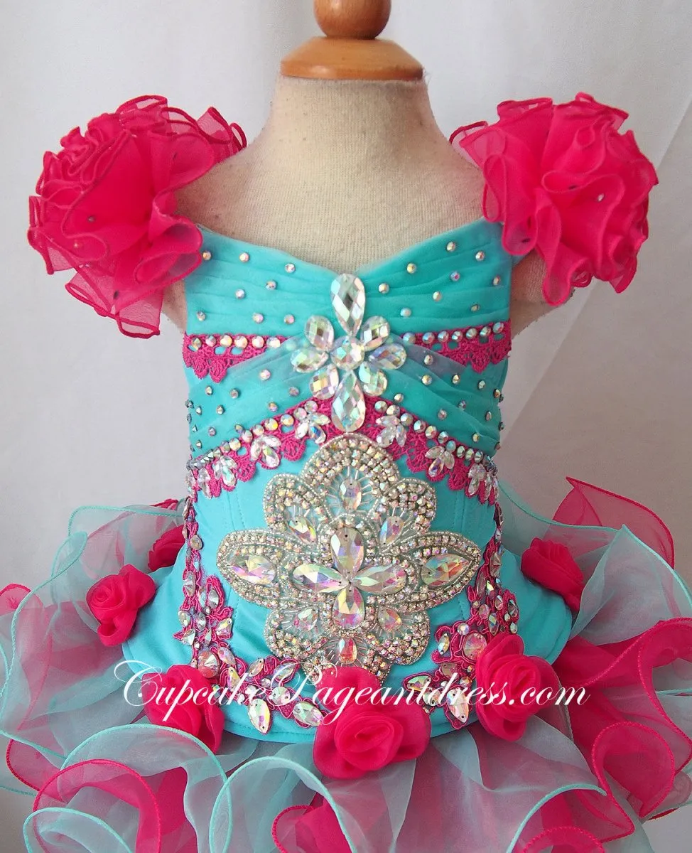 Cute Infant/toddler/baby/child/kids Girl's Cupcake Pageant Dress