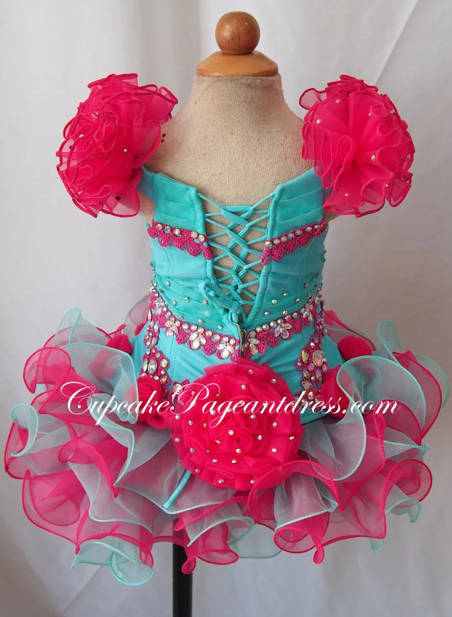 Cute Infant/toddler/baby/child/kids Girl's Cupcake Pageant Dress