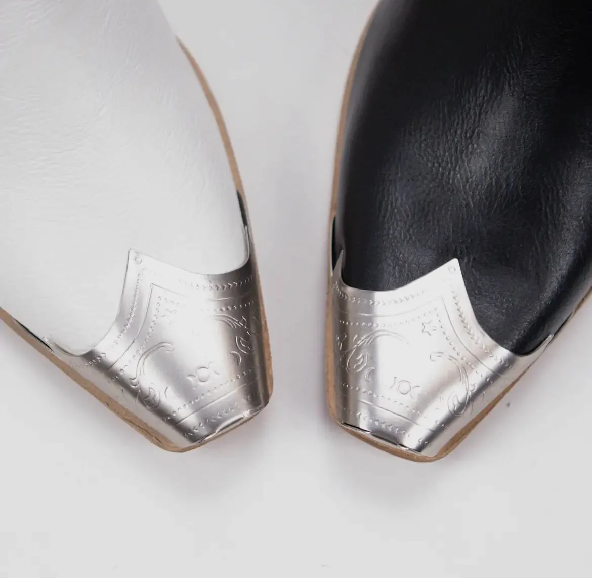 Dakota Metallic Tip Toe Cowboy Boots