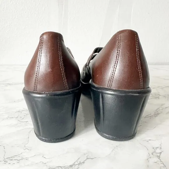Dansko Smooth Dark Brown Leather Mary Jane Shoes Women’s EU Size 41 US Size 10.5