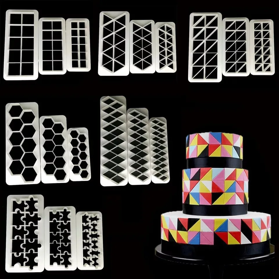 DIAMOND GEOMETRICAL SHAPES CUTTER SET 3 PCS
