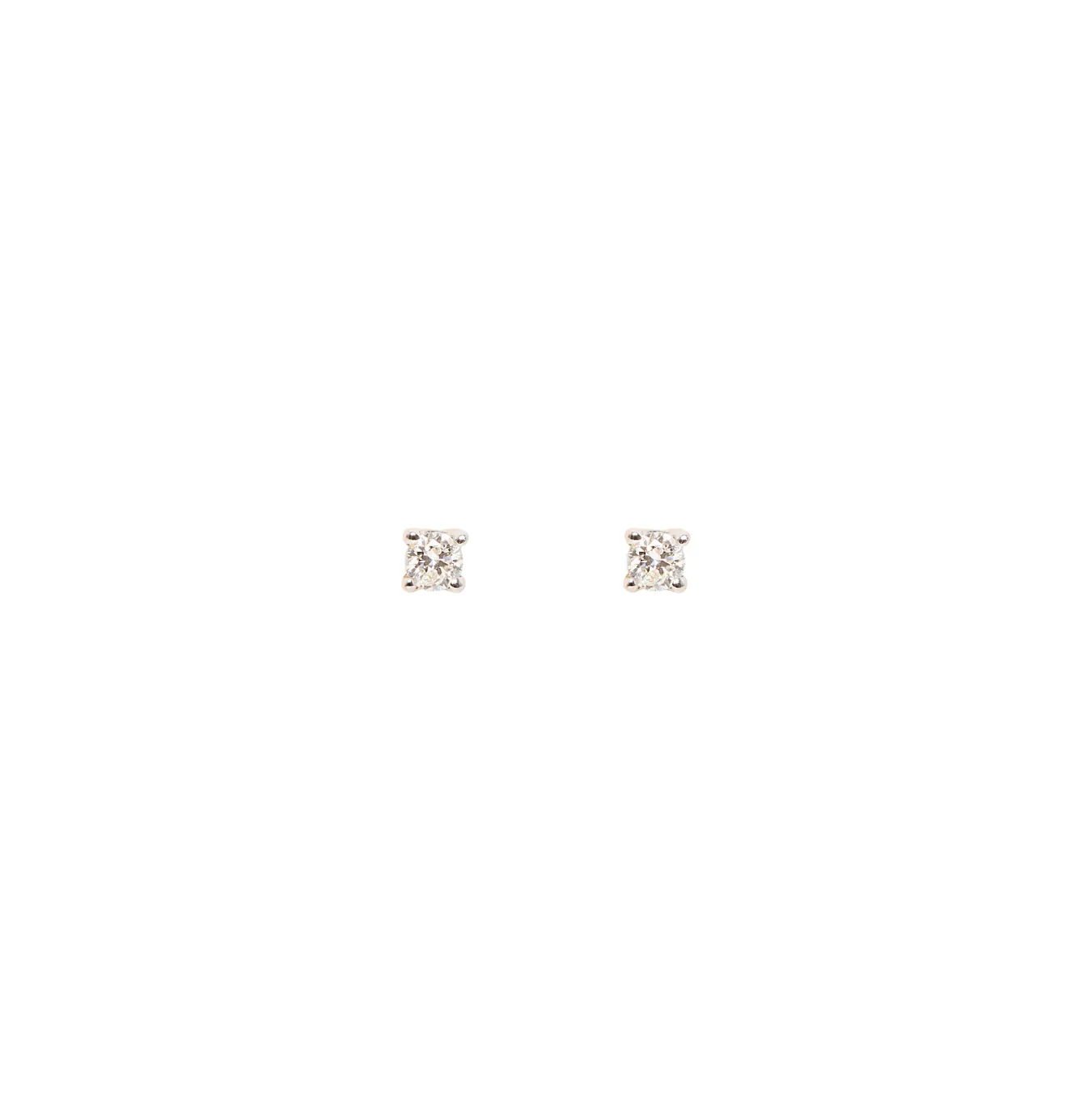Diamond Stud Earrings - Solid Gold