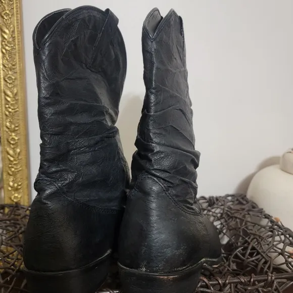 Dingo Mens Amsterdam Round Toe Casual Boots Mid Calf Black 11.5 D