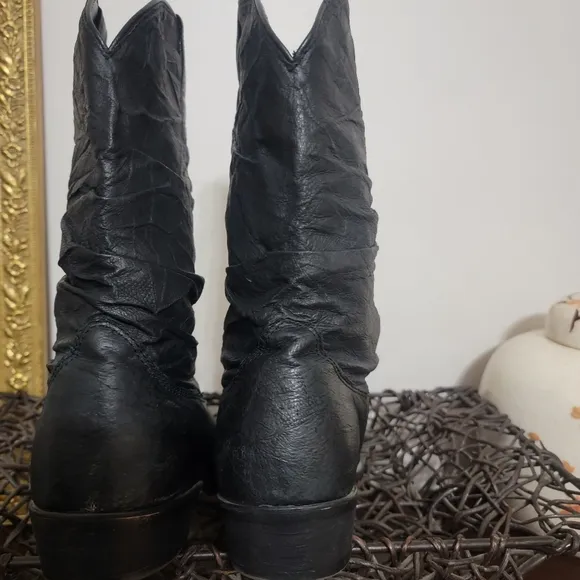 Dingo Mens Amsterdam Round Toe Casual Boots Mid Calf Black 11.5 D