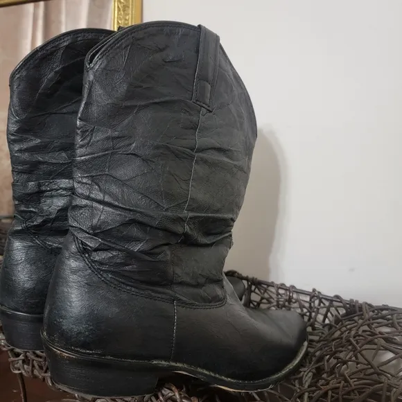 Dingo Mens Amsterdam Round Toe Casual Boots Mid Calf Black 11.5 D