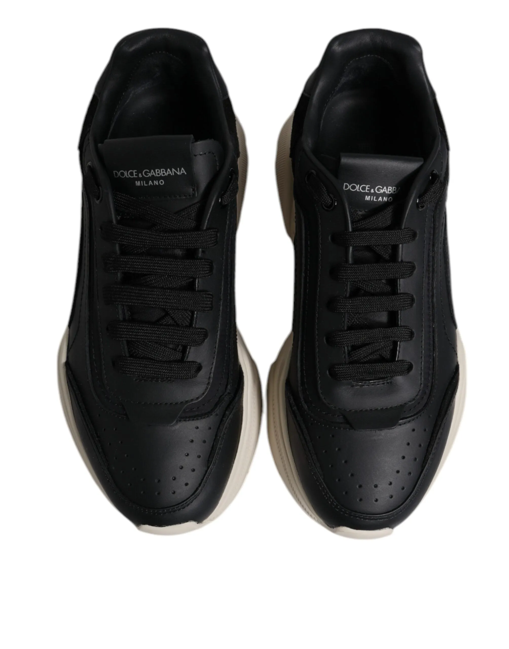 Dolce & Gabbana Black White Daymaster Low Top Sneakers Shoes