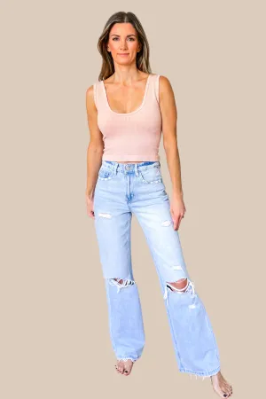 Down To The Basics Tank - Rose