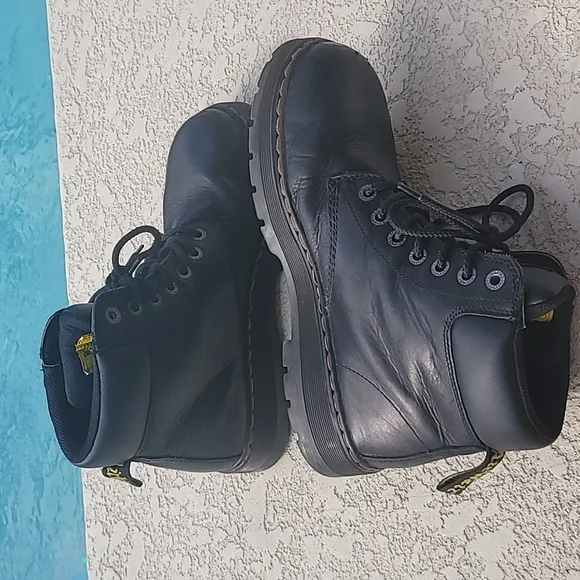 Dr. Marten Mens Industrial Steel Toe Safety Boots Airwair Leather Sz 11