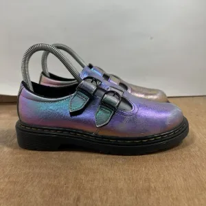 Dr. Martens Doc 8065 J Smooth Leather Mary Jane Girls Youth Size 3 Hook and Loop