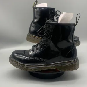 DR MARTENS Junior 1460 Patent Leather Lace Up Boots Size 3