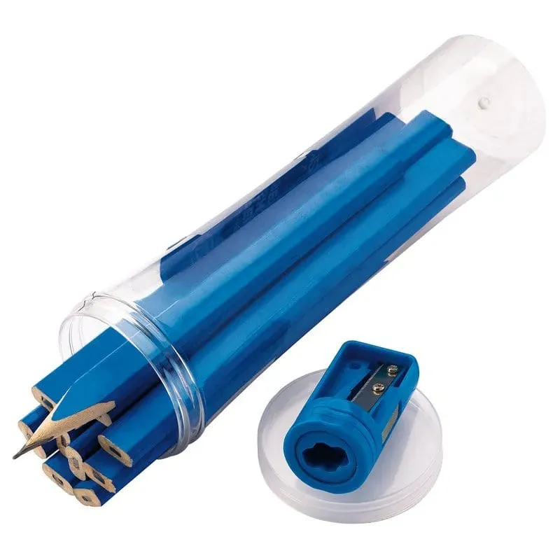 Draper Carpenter'S Pencil Dispenser (12 Piece) Plus Sharpener Set 92705