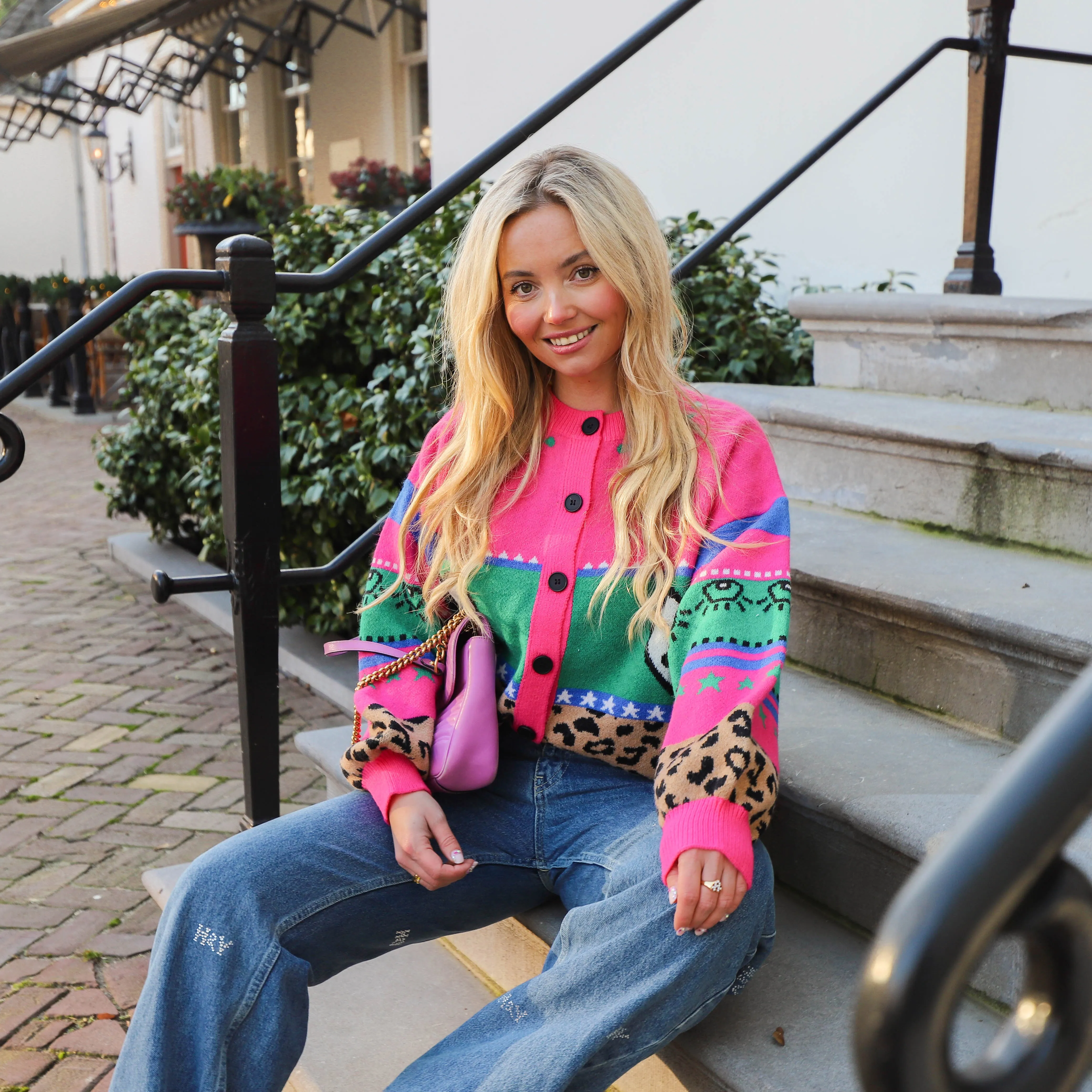 Dreamy days cardigan pink