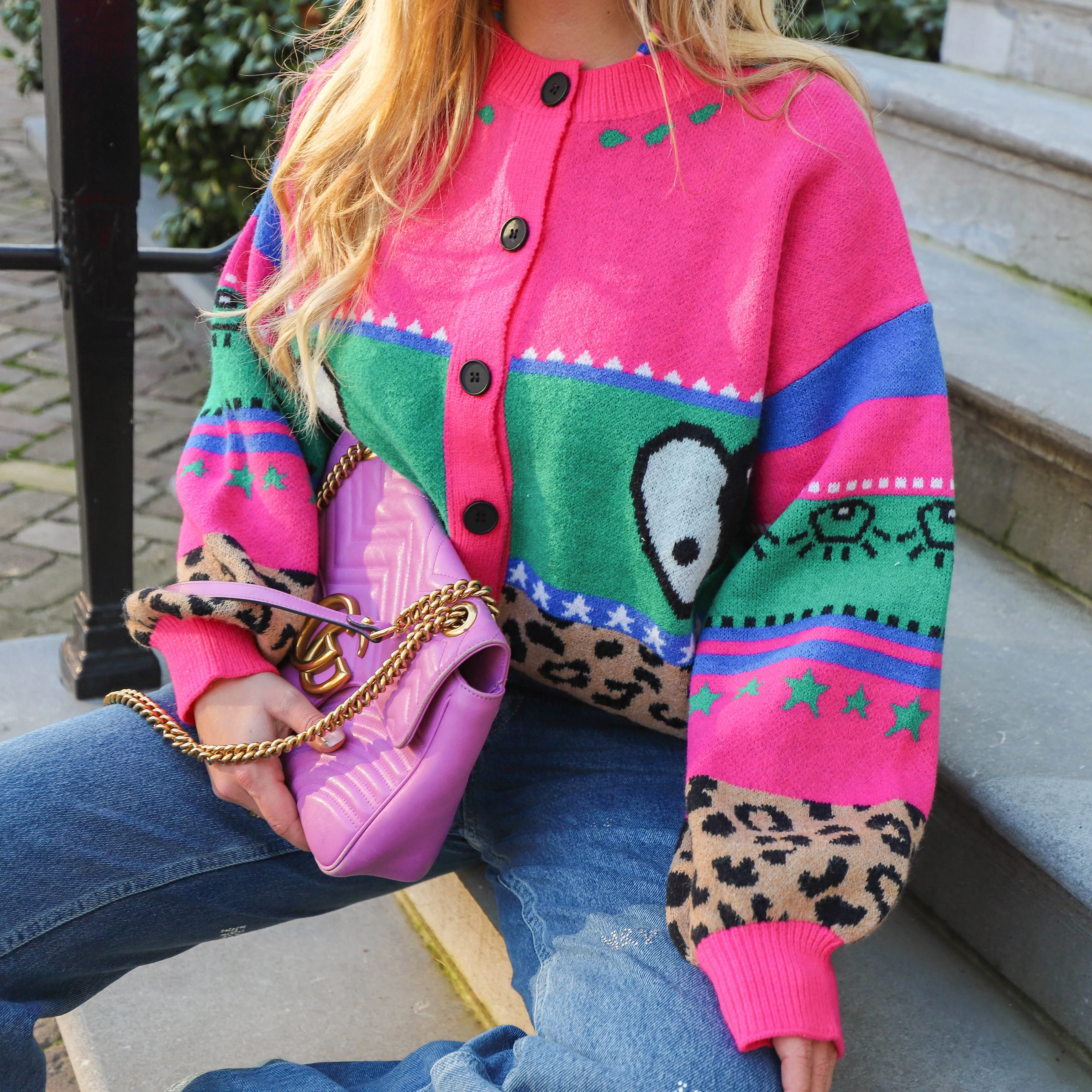 Dreamy days cardigan pink