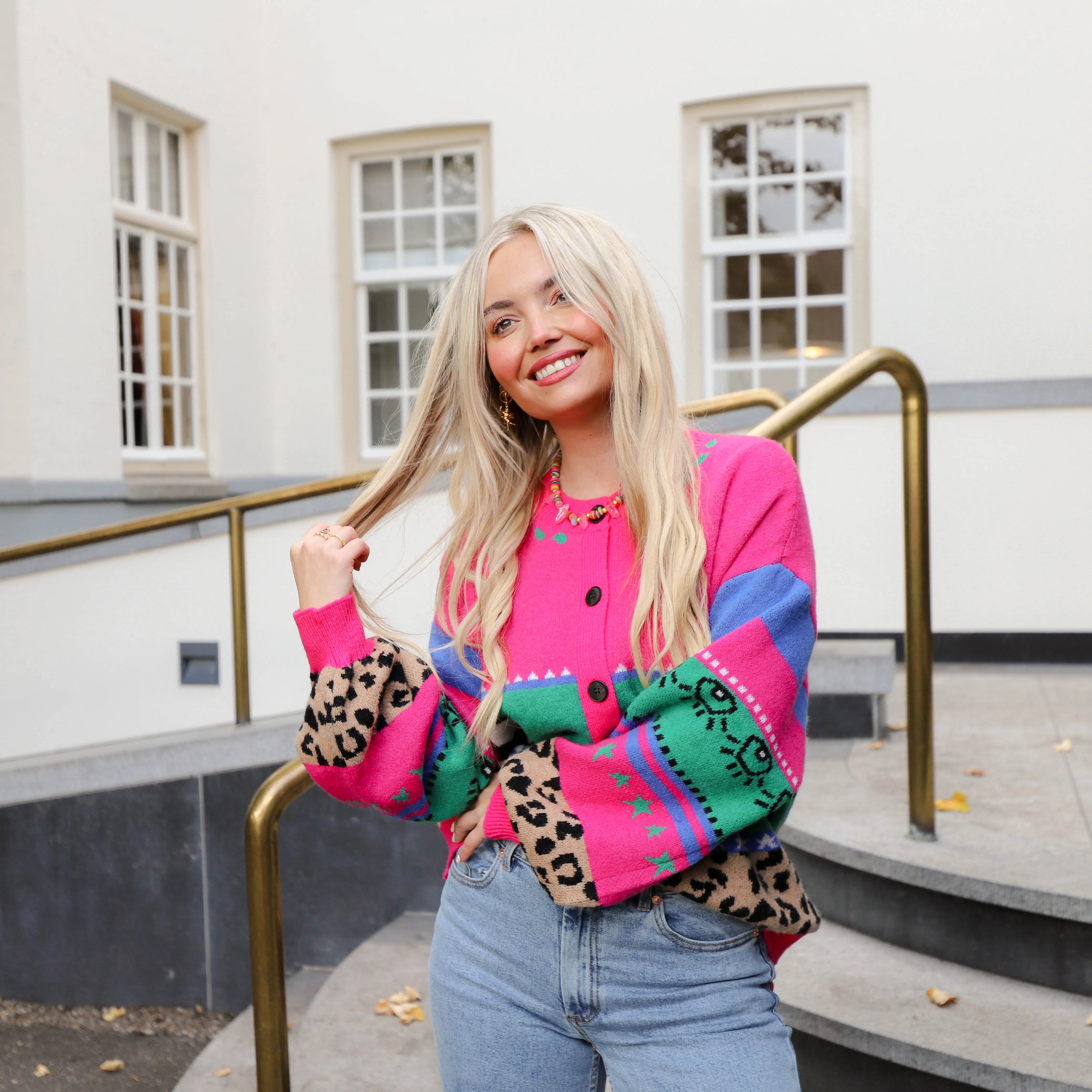 Dreamy days cardigan pink