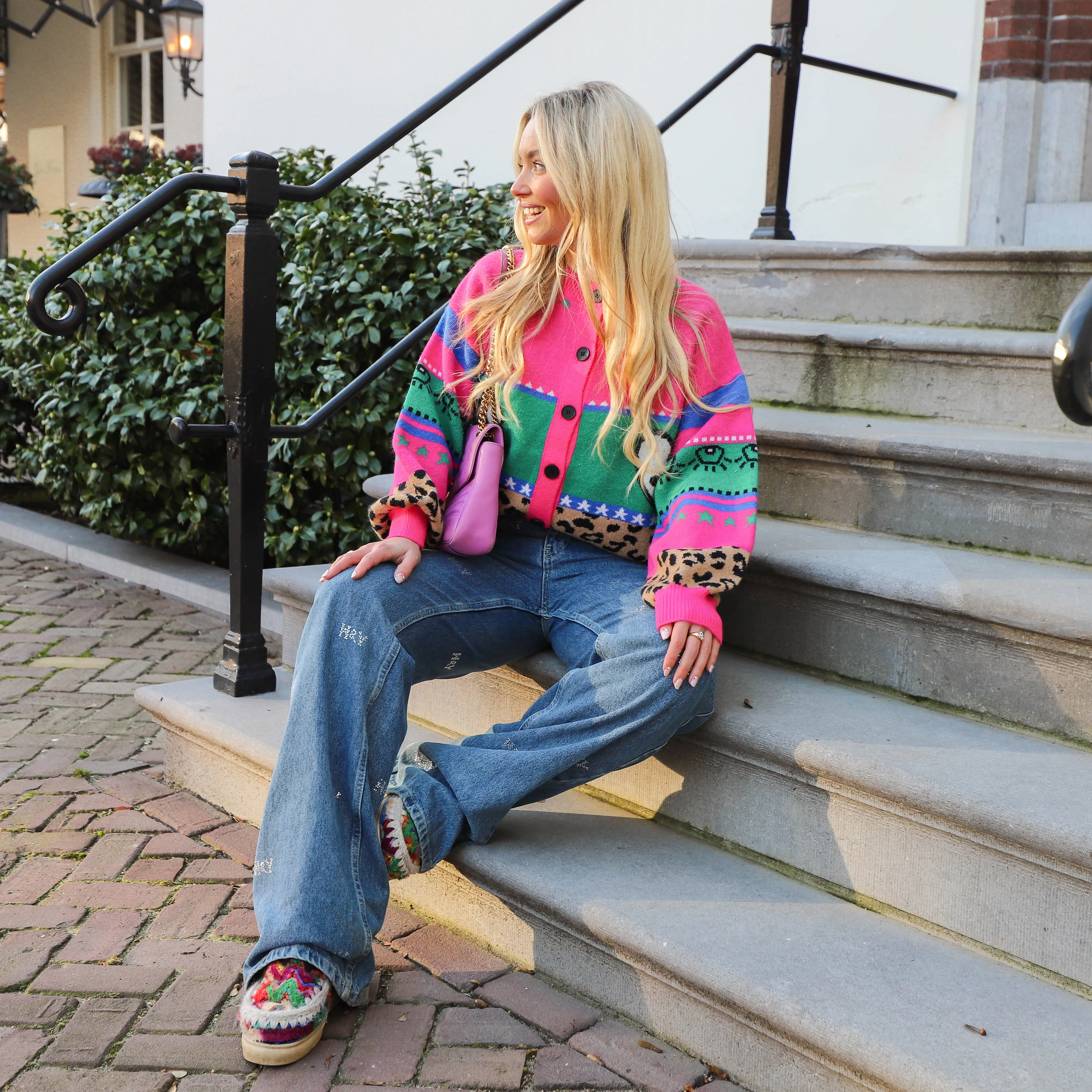 Dreamy days cardigan pink