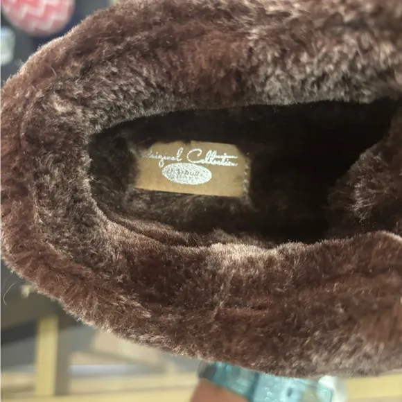 Dr.Scholl’s Mellow Mule Womens Faux Fur Lined Slip On Casual Sneakers Size 7.5