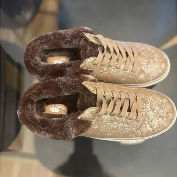Dr.Scholl’s Mellow Mule Womens Faux Fur Lined Slip On Casual Sneakers Size 7.5