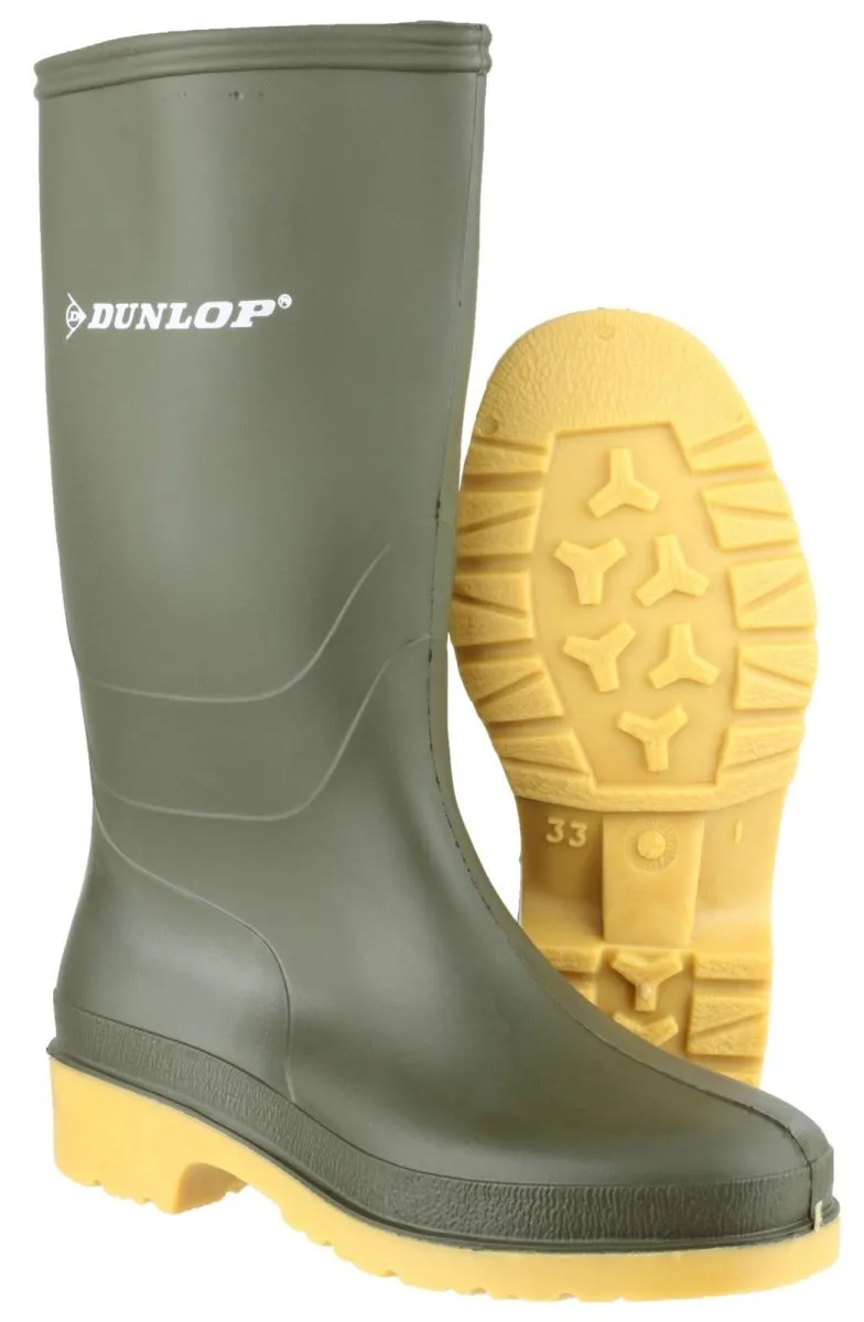Dunlop Dull Kids Wellington Boots