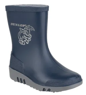 Dunlop Mini Elephant Kids Waterproof Wellington Boots