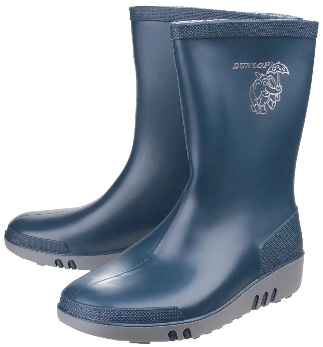 Dunlop Mini Elephant Kids Waterproof Wellington Boots