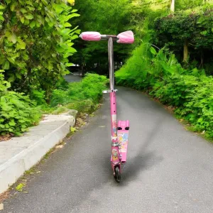 Durable and Lightweight Pink Two-Wheel Scooter for Kids: A Vibrant and Stylish Ride for Active Play