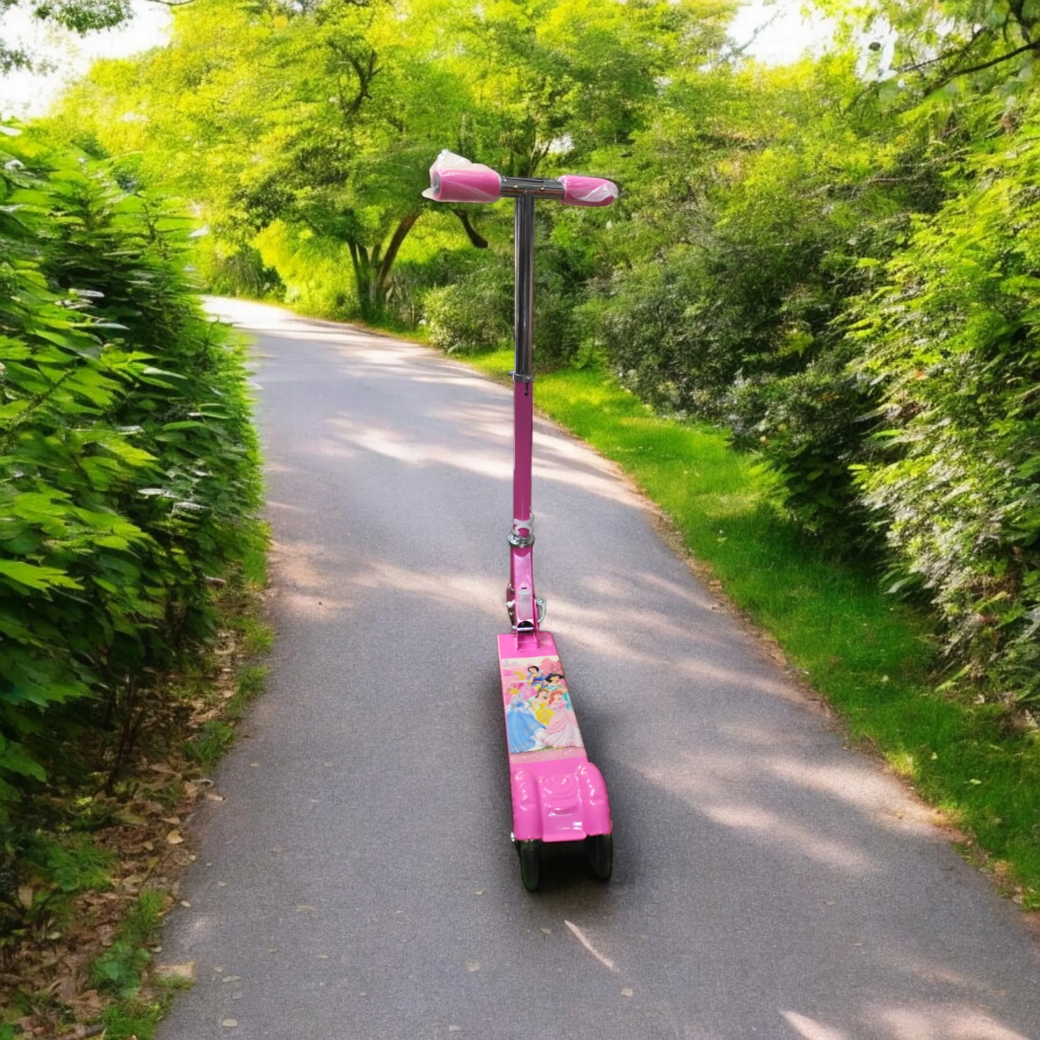 Durable and Lightweight Pink Two-Wheel Scooter for Kids: A Vibrant and Stylish Ride for Active Play