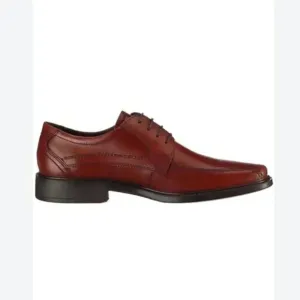 Ecco New Jersey Mink Cognac Bike Toe Tie Oxford Dress Shoes Men's Size 43 EU