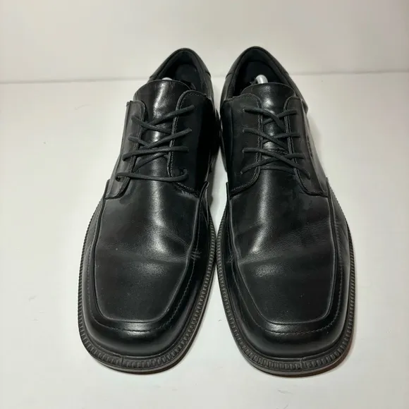 ECCO Shock Point Leather Lace Up Derby Oxford Casual Shoes Mens Sz 47 (13-13.5)