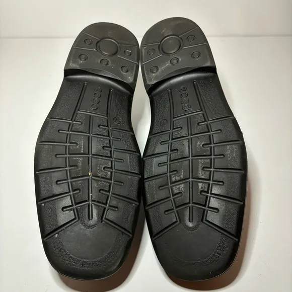 ECCO Shock Point Leather Lace Up Derby Oxford Casual Shoes Mens Sz 47 (13-13.5)