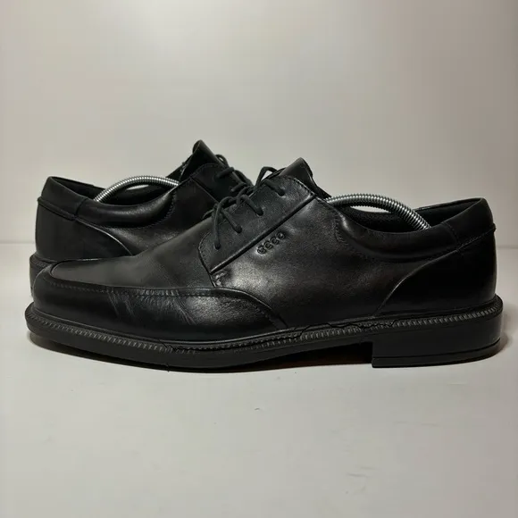 ECCO Shock Point Leather Lace Up Derby Oxford Casual Shoes Mens Sz 47 (13-13.5)