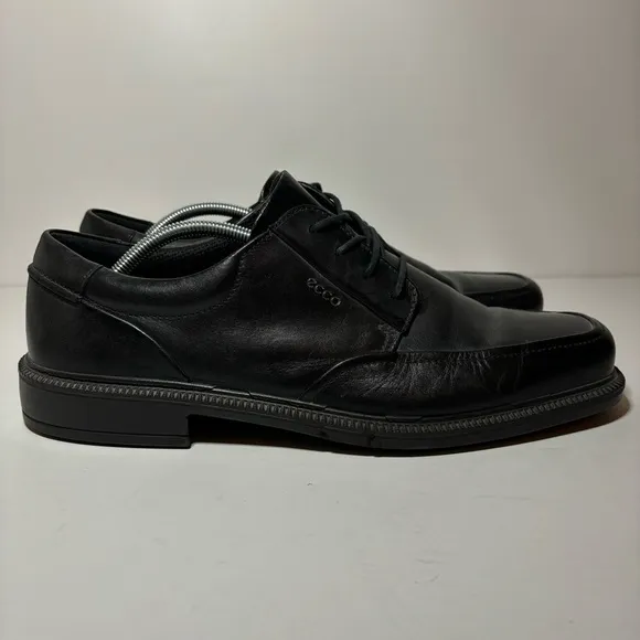 ECCO Shock Point Leather Lace Up Derby Oxford Casual Shoes Mens Sz 47 (13-13.5)
