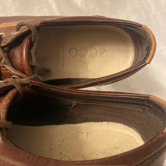 ECCO Soft 7 Men's Size EU 41/US 8 Nubuck Brown Leather Sneakers Shoes