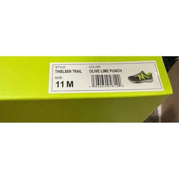 Eddie Bauer Thielsen Trail Hiking Shoe Olive Lime Punch Size 11 Medium New
